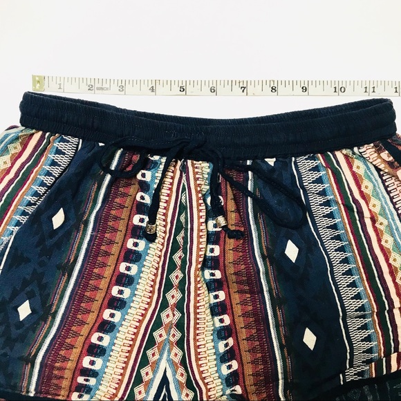 🌲3/$20 Angie Boho Cotton Native Bohemiam Shorts M - Picture 6 of 8